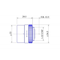 1/3-inch 4.0mm F1.2 Manual Iris Lens