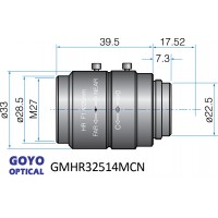 1/2-inch - 2/3-inch Format High Resolution Megapixel Lens