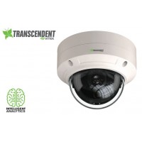 Transcendent Series 5 Megapixel H.265 Indoor/Outdoor WDR IP Vandal Dome Camera with 16 IR LED Illumination