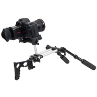 Modular HD & DSLR Support w/ 2 Handles, 15mm Rods, Pivot Brace/Grip, Quick Release